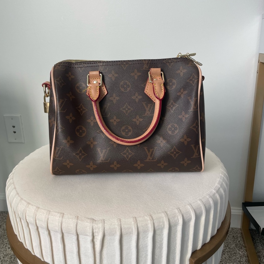 Brown monogrammed bag